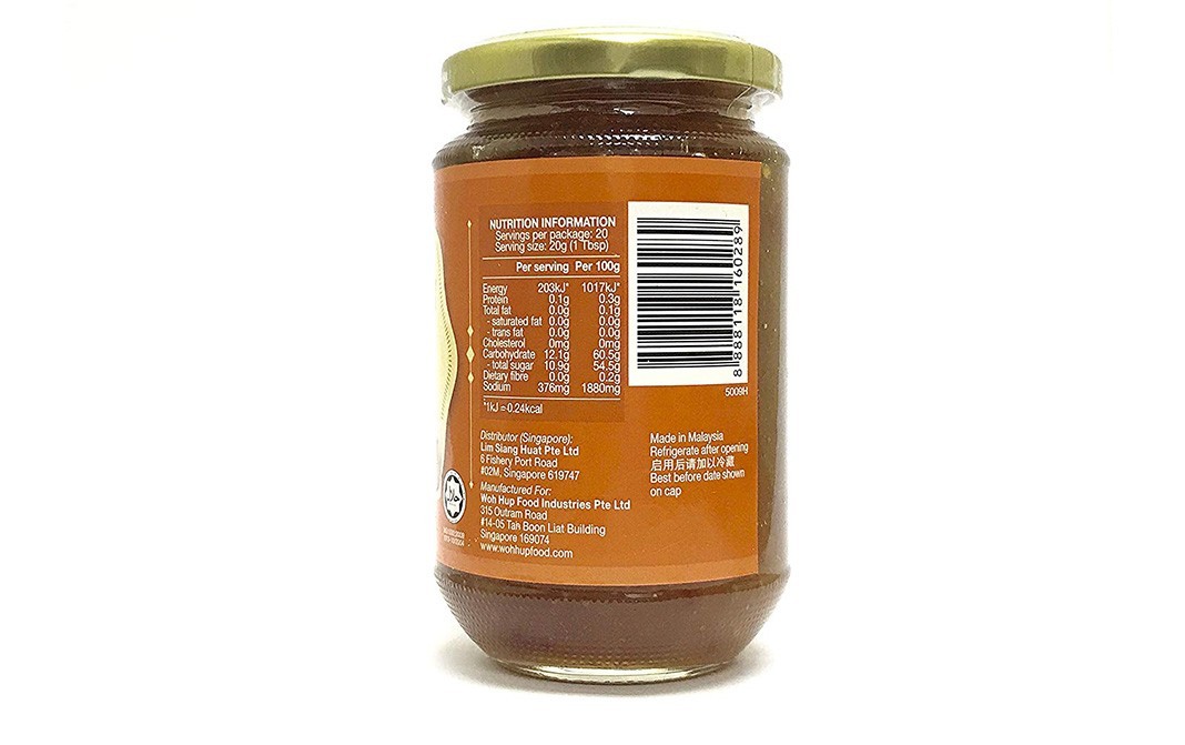 Woh Hup Plum Sauce    Glass Bottle  400 grams